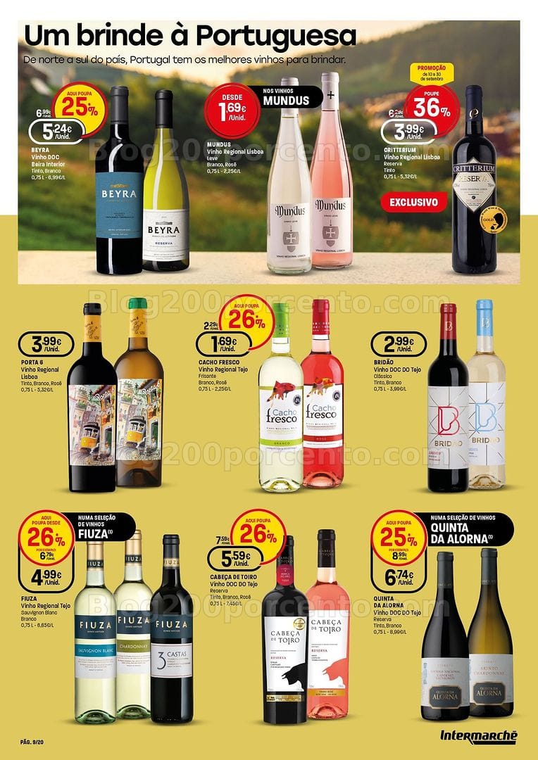 Antevisão Folheto INTERMARCHÉ Extra Feira QEV Promoções de 10 a 30 setembro